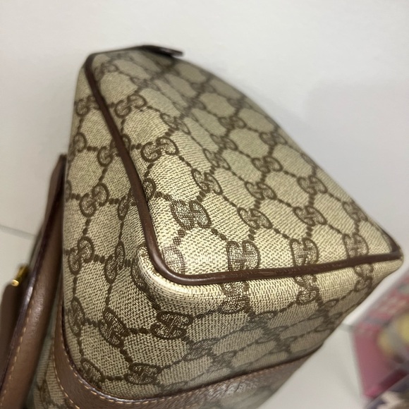 GUCCI GG Sherry Line Supreme Canvas Boston Bag - Picture 8 of 16